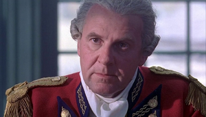 Cornwallis talking with Benjamin Martin.