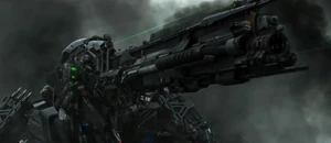 Lockdown's face gun.