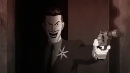 Joker shooting Batgirl as revenge for his exposing his lie of killing Nightwing (and also a reference to the Killing Joke).