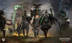 Concept of Regalla leading the Rebels by Luc de Haan.
