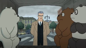 Trout confront the Bears at the Police Van.