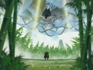 BlackWarGreymon talking to Azulongmon.