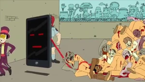 Jailbot 2.0 carrying inmates.