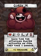 Gurdy Jr's card in The Binding of Isaac: Four Souls.