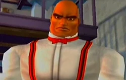 Lenny as a Butler.