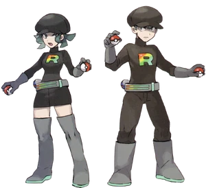 Team Rainbow Rocket Grunts.