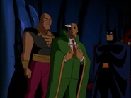 Ubu and his master about to help Batman