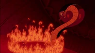 Jafar as a giant snake.