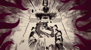 Lamb performing a sacrificial ritual on an unfortunate follower (said follower appears to accept their fate).