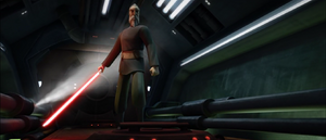 Dooku attempted to stop her but the pod's path took her down towards Toydaria.