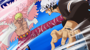 Doflamingo vs. Law.