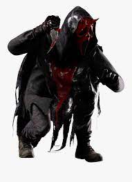 A crouching Ghostface.