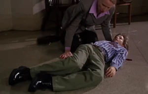 Jake O'Hara gets his comeuppance after being fatally shot by Brett just moments after taunting him over Henry's murder.