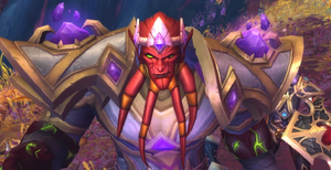 Kil'jaeden's evil grin after being corrupted.