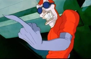 Mok in his lab outfit.