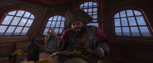 "Nay, 'twas me eagle-eyed night watch who done saved your hide."