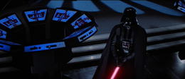 Skywalker tells his father he feels the conflict, but Vader retorts that there is no conflict.