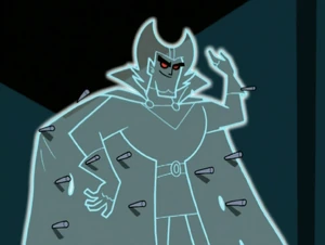 Vlad phases himself through the wall.