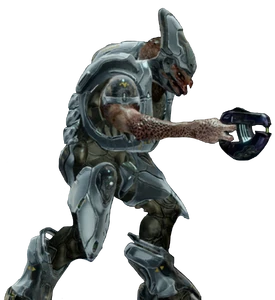 A Cyan Sangheili Storm in Halo 4.