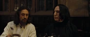Karkaroff with his former Death Eater colleague, Severus Snape.
