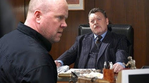 Phil Mitchell coming to loggerheads against his gangland boss Jack Dalton.