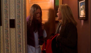 Tina being confronted by her mother after she's discovered to have robbed a bank.