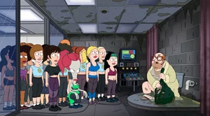 True form eating oysters.