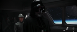 Vader orders his lieutenant to prepare a boarding party.