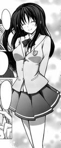 Raynare disguised as Yuuma in manga adaptation.