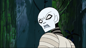 Ventress used the Force to hurl entire trees at Skywalker.