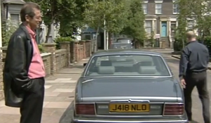 Phil Mitchell leaves the square to finalize his armed robbery plan with Dirty Den.