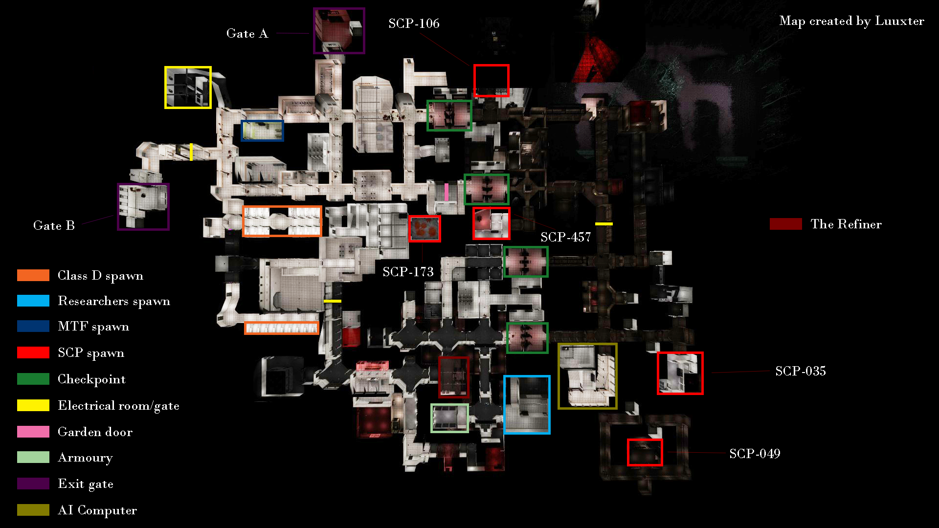 Scp foundation base top view