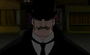 James Gordon donning the Jack the Ripper attire while intending to murder Selina Kyle once again.