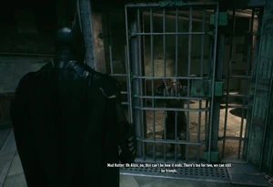 Mad Hatter after being imprisoned at the GCPD.