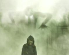 Slender Man presumably appearing in the music video for Skrillex's "First of the Year (Equinox)".