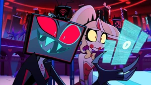 Vox showing Charlie photos of all the memories they made together.