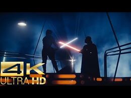 Darth Vader vs Luke Skywalker -4k UltraHD- - Star Wars- The Empire Strikes Back Fight Scene (1-2)