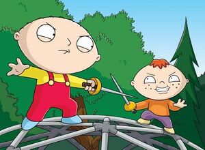 Bertram fighting with Stewie