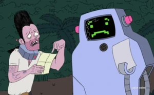 Jackknife stranded on an island with Jailbot.