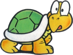 A Koopa in Super Mario Bros. 3.