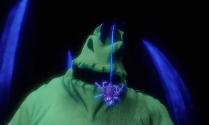 A spider coming out of Oogie's head.