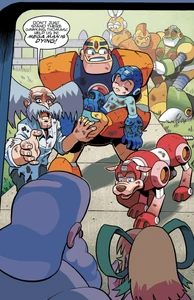 Wily saves Mega Man's life