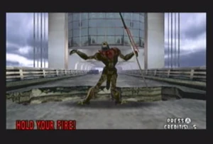 The Hierophant ambushed James and Gary on a bridge.