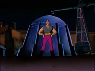 Ubu at his master's stronghold in the Sahara desert