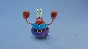 Mr. Krabs confronts Sue Nahmee.