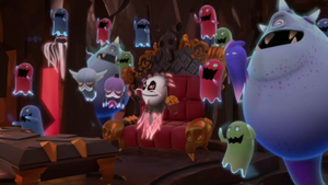 Betrayus and his ghost army in the Pac-Man & the Ghostly Adventures episode "Cap'n Banshee and His Interstellar Buccaneers".