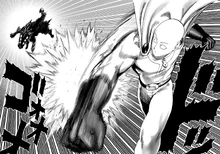 Saitama knocks out Rover.