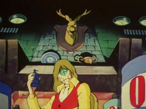 Mecha in his mansion.