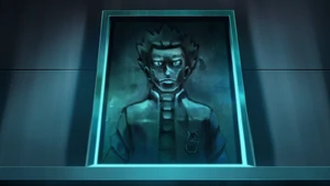Cyrus's memorial in Team Galactic HQ.