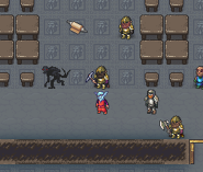 An intelligent undead variant of a goblin socializing in a tavern. (premium version)